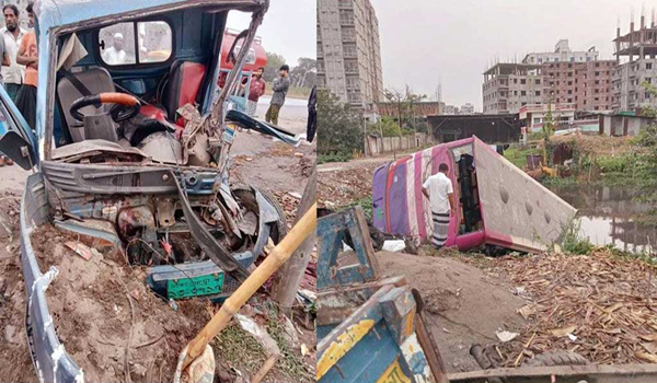 রাজধানীতে বাসের ধাক্কায় নিহত ২