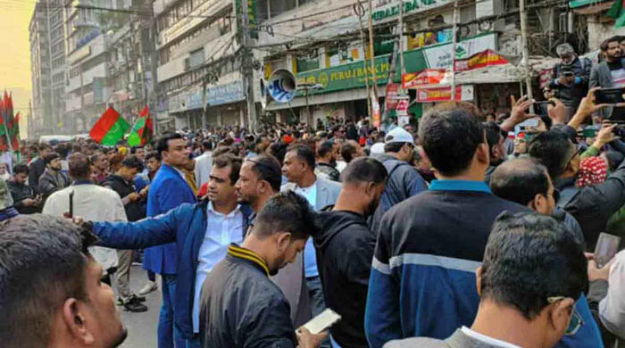 আগরতলা অভিমুখে বিএনপির ৩ সংগঠনের লংমার্চ শুরু
