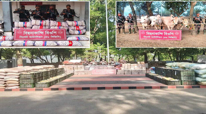 বছরের শরুতেই সিলেটে দেড় কোটি টাকার পণ্য জব্দ