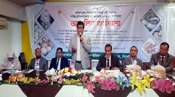 সিলেটে মাশরুম চাষবিষয়ক আঞ্চলিক কর্মশালা সম্পন্ন