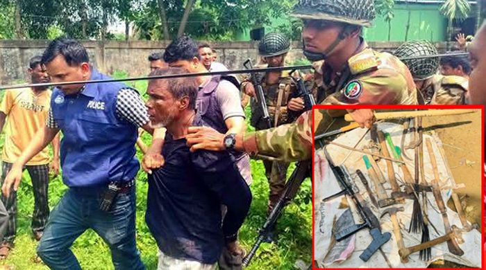 মৌলভীবাজারে মাদরাসায় হামলা, অস্ত্রসহ আটক ৩