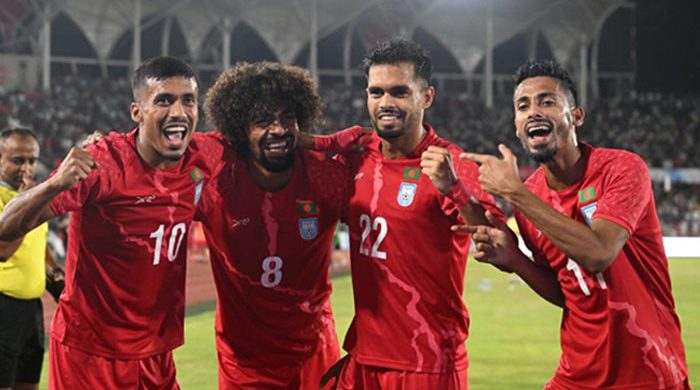 ঘরের মাঠে হামজা-ফাহামিদুলের অভিষেক ম্যাচে বাংলাদেশের জয়