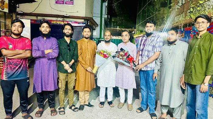 যুবদলের সভাপতি ও সাধারণ সম্পাদককে ফুলেল শুভেচ্ছা জানালো সিলেট জেলা যুবশক্তি (এনসিপি)