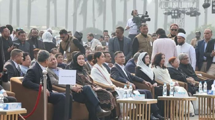 খালেদা জিয়ার স্মরণে শোকসভায় যোগ দিয়েছেন তারেক রহমান