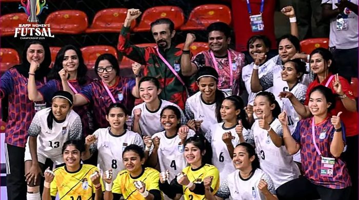 মালদ্বীপকে উড়িয়ে সাফ ফুটসালে প্রথম শিরোপা জিতলো বাংলাদেশ