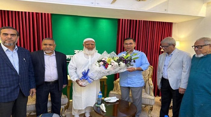 জামায়াত আমিরের বাসায় তারেক রহমান