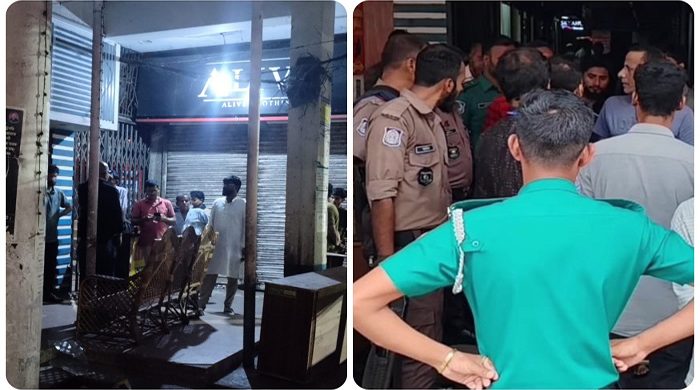 সিলেট ওভারসিজ সেন্টার ভাঙার প্রক্রিয়া শুরু, সরিয়ে দেওয়া হচ্ছে ব্যবসায়ীদের