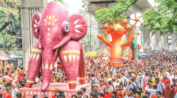 ঢাবিতে সকাল ৯টায় শুরু বর্ষবরণ বৈশাখী শোভাযাত্রা