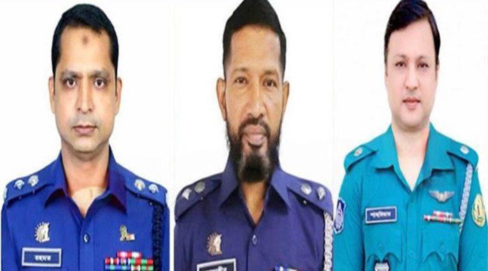 পুলিশ সুপার পদমর্যাদার ৩ কর্মকর্তার বদলি