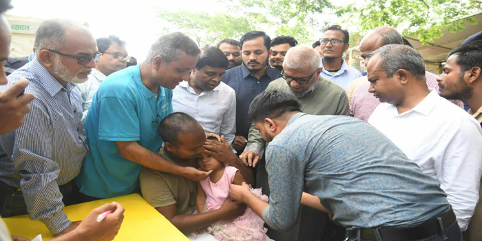 জৈন্তাপুরে টিকাদান কর্মসূচি ও উন্নয়ন প্রকল্পের উদ্বোধন করলেন শ্রমমন্ত্রী