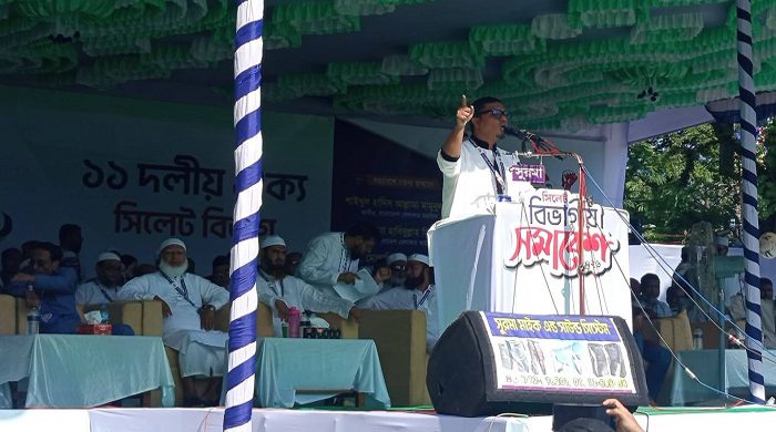 আলিয়া মাদ্রাসা মাঠে ১১ দলীয় জোটের সমাবেশে জামায়াত আমীর ডা. শফিকুর রহমান