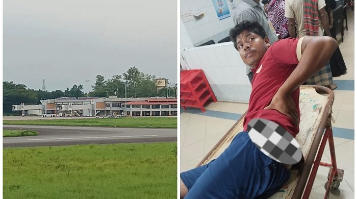 ওসমানী বিমানবন্দরে আনসার সদস্যের গুলিতে পরিচ্ছন্নতা কর্মী আহত