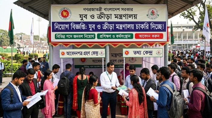 চাকরি দিচ্ছে যুব ও ক্রীড়া মন্ত্রণালয়